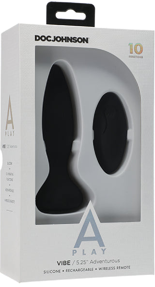 Vibe - Adventurous - Rechargeable Silicone Anal Plug With Remote