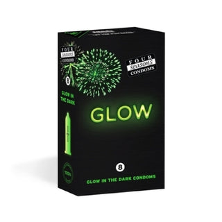 Four Seasons Glow N Dark Condoms 8 Pack