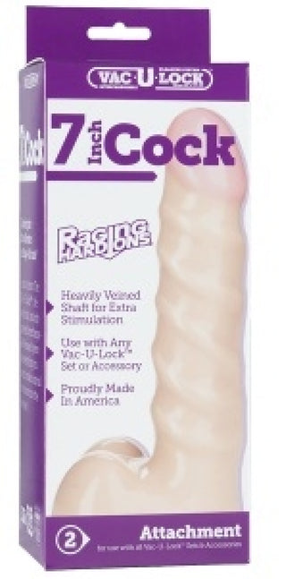 Vac-U-Lock Attachment - Raging Hard-On Cock 7"