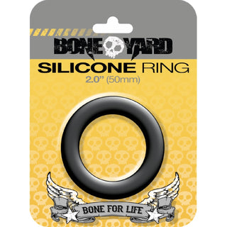 Boneyard Silicone Ring 50mm Black - hushh-au