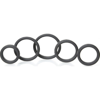 Boneyard Silicone Ring 5 Pc Kit Black - hushh-au