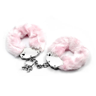 Fetish Pleasure Fluffy Hand Cuffs Pink - hushh-au