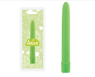 Basic 6" Vibrator Green