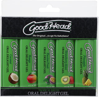 Oral Delight Gel Tropical Fruits - 5 Pack