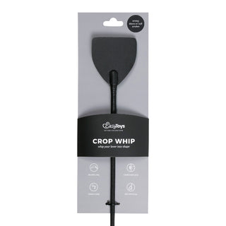 Wide Crop Whip Black