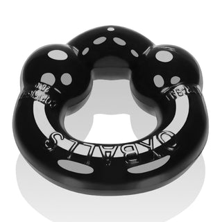 Ultraballs 2 Pk Cockring Black And Clear