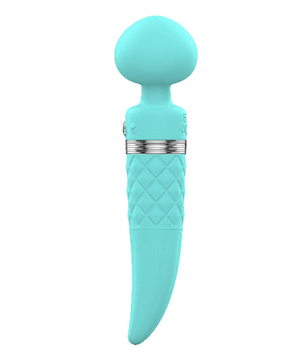 Pillow Talk Sultry Dual Ended Warming Massager Teal