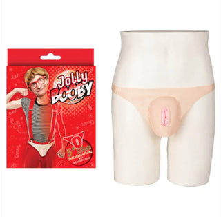 JOLLY BOOBY PVC INFLATABLE PUSSY 5" SMALL VAGINA WITH ADJUSTABLE STRAP...