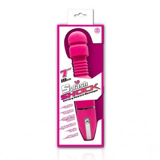 Splash Shock 7" Silicone Wand Pink