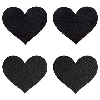 Classic Black Hearts Pasties