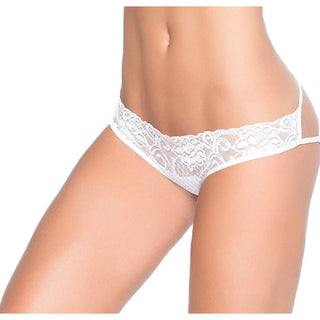 Caged Lace Pantie White