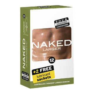 Four Seasons Naked Larger Condom 12 Pc