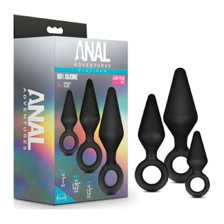 Anal Adventures Platinum Silicone Loop Plug Kit