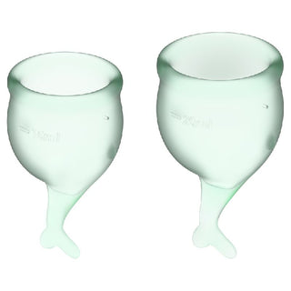 Feel Secure Menstrual Cup Light Green 2pcs