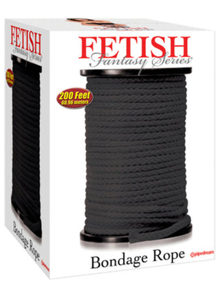 Fetish Fantasy Bondage Rope Black 200 Feet