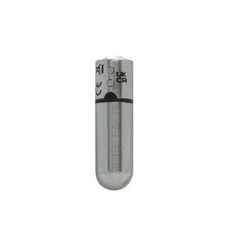 Power Bullet First Class 6cm Rechargeable w Crystal Silver