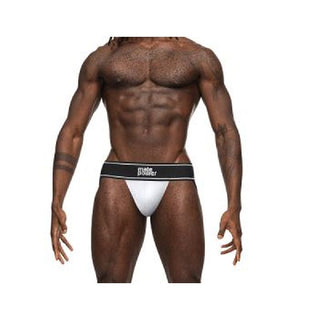 Male Power Modal Rib Jock White