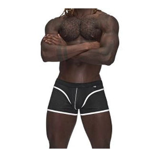 Male Power Sport Mesh Mini Short Black