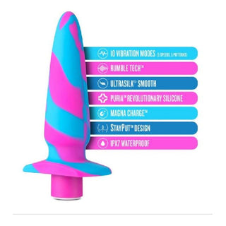 Avant Vibrotize Silicone Mini Anal Vibe Fuchsia