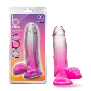 B Yours Sugar Magnolia 7in Dildo Fuchsia