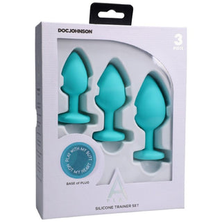 Silicone Anal Trainer Set 3 Pc Teal