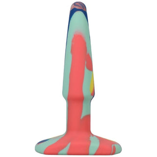 Groovy Silicone Anal Plug 4in Sunrise