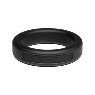 Classic Silicone Medium Stretch Penis Ring 36mm Black