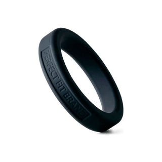 Classic Silicone Medium Stretch Penis Ring 44mm Black