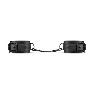 Faux Leather Handcuffs Black