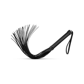 Faux Leather Flogger Black