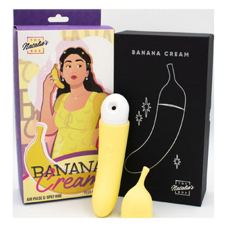 Banana Cream Air Pulse G-Spot Vibrator