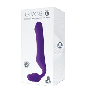 Adrien Lastic Queens Strapless Strap On Purple Large