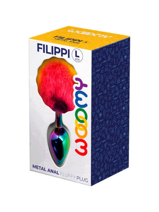 Wooomy Filippi Fluffy Rainbow Metal Plug L