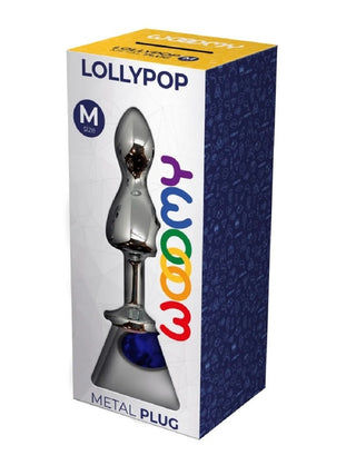 WOOOMY Lollypop Double Ball Metal Plug Blue M