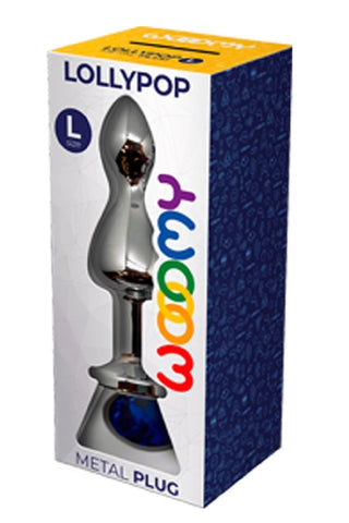 WOOOMY Lollypop Double Ball Metal Plug Blue L