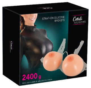 Silicone Breasts with Straps 2400g