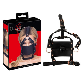 Bad kitty Head harness with gag