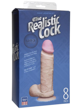 The Realistic Cock - UR3 - 8 Inch White