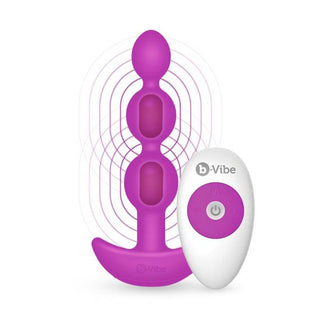 b-Vibe Triplet Anal Beads Fuchsia