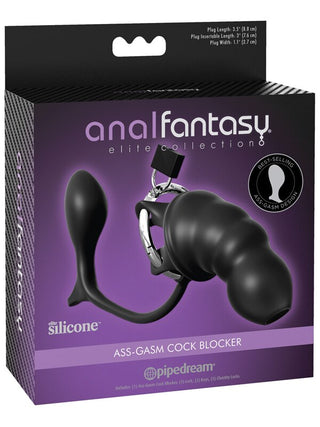 Anal Fantasy Elite Collection Ass-Gasm Cock Blocker Black