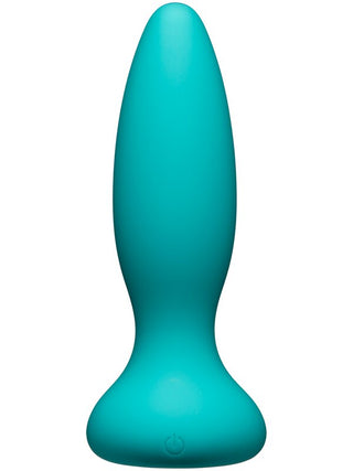 A-Play Vibe Adventurous Rechargeable Silicone Anal Plug with Remote Teal