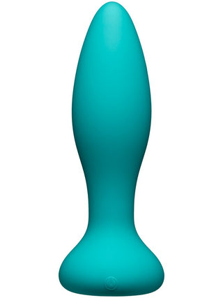 A-Play Thrust Experienced Rechargeable Silicone Anal Plug with Remote Teal