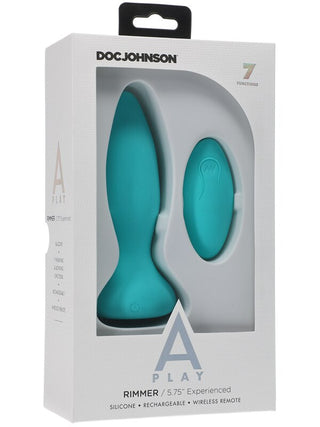 A-Play Rimmer Experienced Rechargeable Silicone Anal Plug with Remote Teal