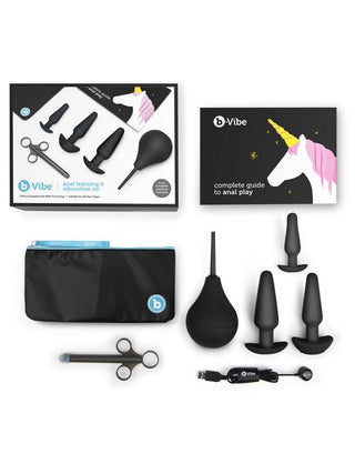 b-Vibe Anal Training 7 Piece Education Set Black