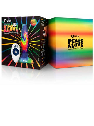 Peace and Love Tie-Dye Rimming Plug