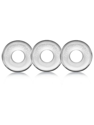 RINGER 3-pack of DO-NUT-1 clear Small