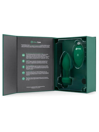 b-Vibe Vibrating Jewels Remote Control Plug M/L Emerald