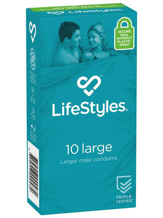 LifeStyles LARGE 10s Condoms