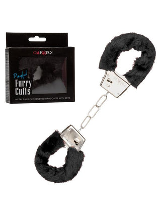 Playful Furry Cuffs Black