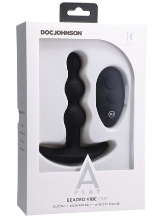 A-Play BEADED Rechargeable Silicone Anal Plug with Remote